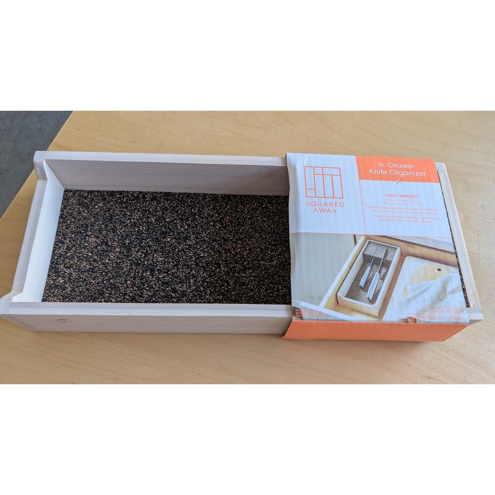🍀NIB Squared Away In Drawer Knife Organizer